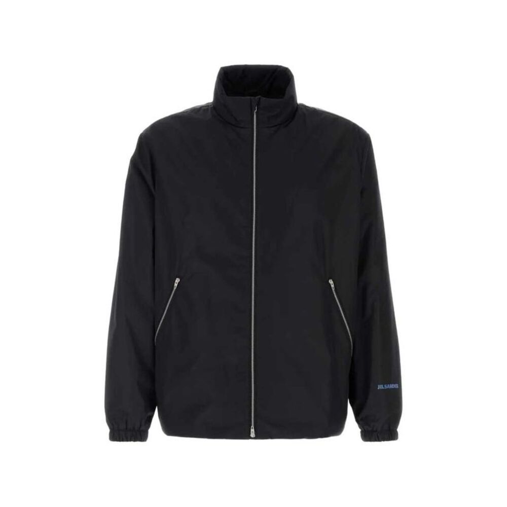Jil Sander Men Zip-Up Jacket With Logo Print